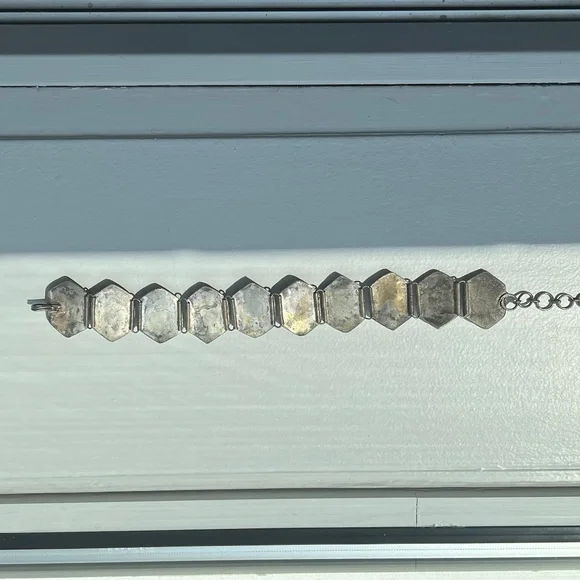 Vintage Stone and Pewter tone Choker - Picture 7 of 9